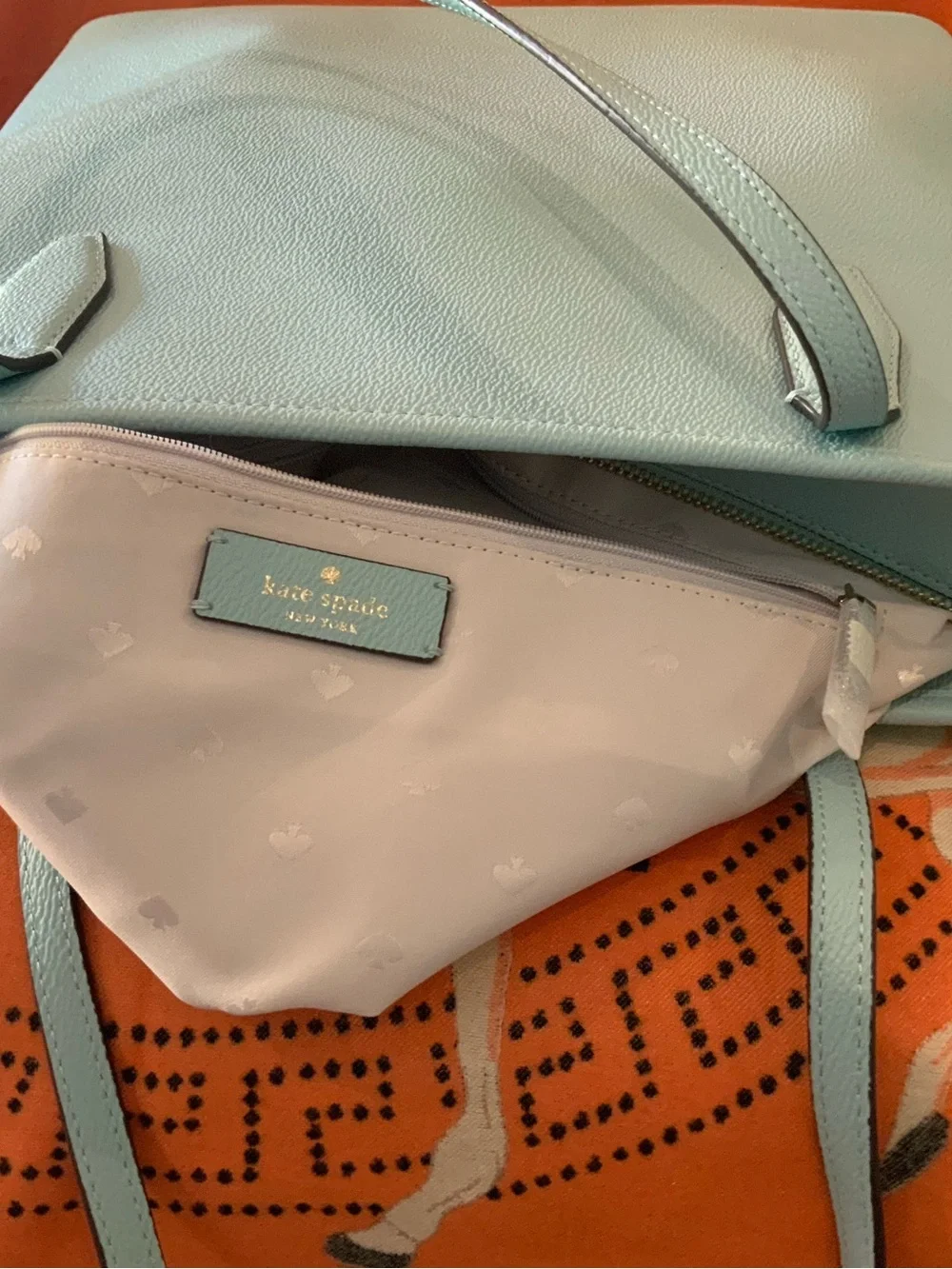 kate spade Mint Green Leather Tote